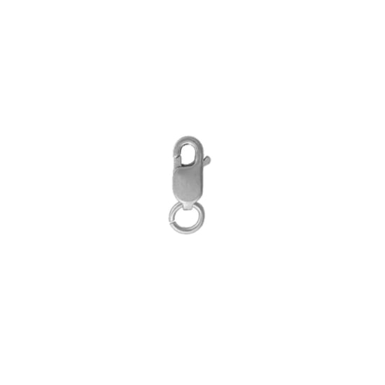 14K White Gold Finding Lobster Clasp 8.3mm X 3.2mm (LC-0-14K-W)