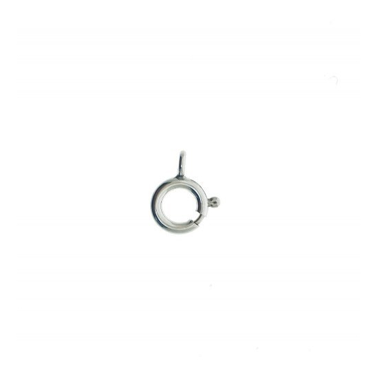 14K White Gold Spring Ring Finding 5mm (SR-1-W-14K)