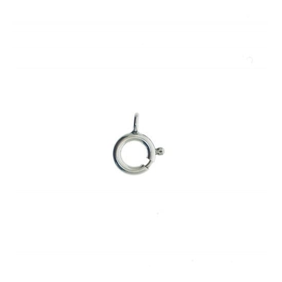 14K White Gold Spring Ring Finding 6mm (SR-2-W-14K)