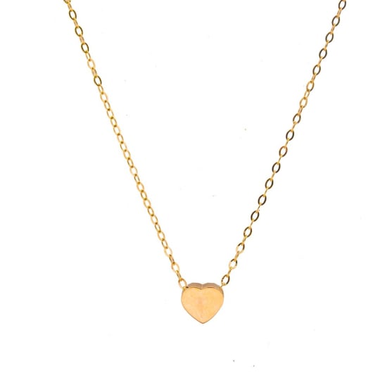 10K Gold Plain Sweetheart Necklace (GC-10-1174)