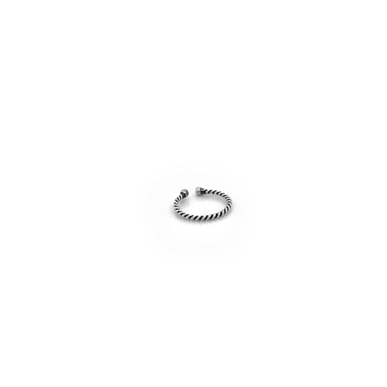 Sterling Silver Faux Septum Rope Ring (NRS-1001)
