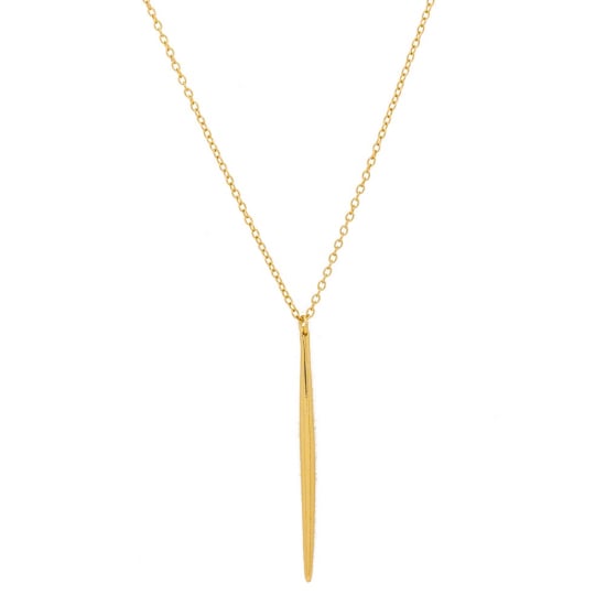 Sterling Silver Plain Needle Necklace (N-1146)