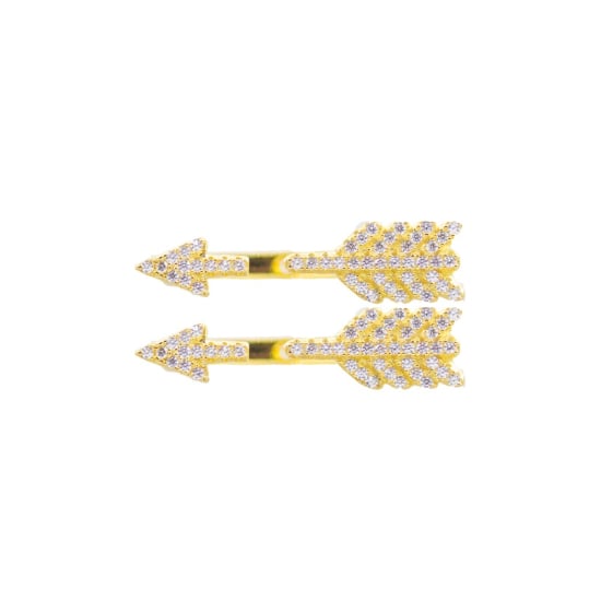 Sterling Silver CZ Arrow Ear Climber (ER-1210)