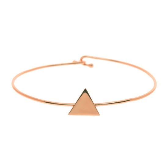 Sterling silver bangle with Triangle (IB-1088)