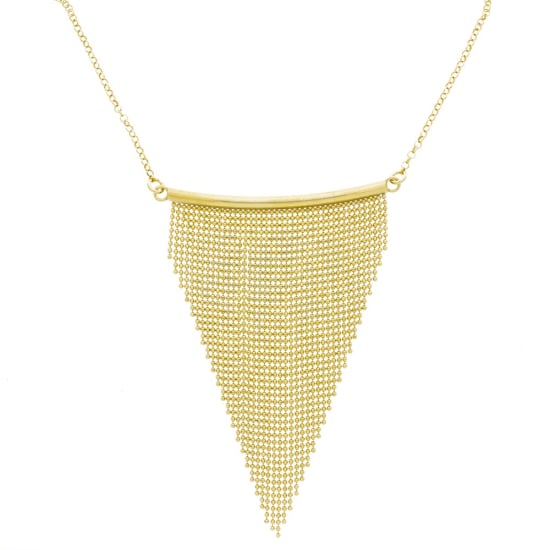 Sterling Silver Plain Waterfall Necklace (N-1225)