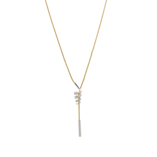 14K Yellow Gold Diamond Lariat (GC-1089)