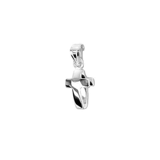Sterling Silver Religious Double Cross Charm (CR-1402)