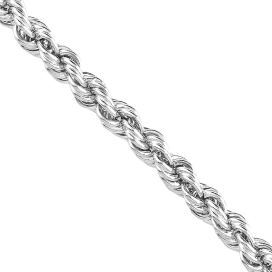 Sterling Siver Basic Chain Rope Hollow 8mm (HROPE150)