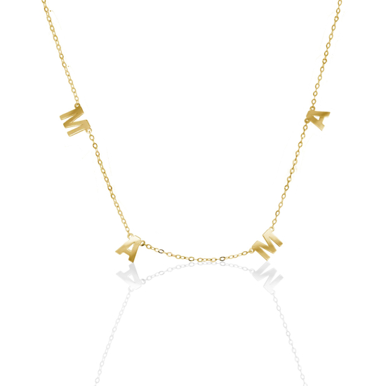 10K Gold Mama Letter Necklace (GC-10-1188)