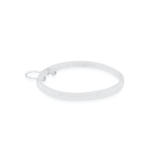 Sterling Silver Plain Bangle Baby 45mm (BB-104)
