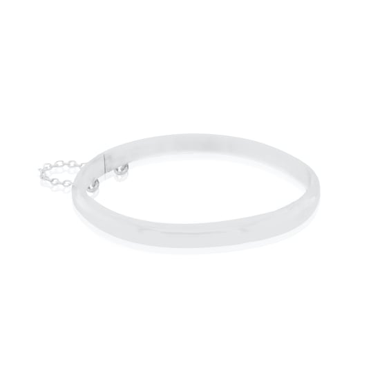Sterling Silver Plain Bangle Baby 50mm (BB-106)