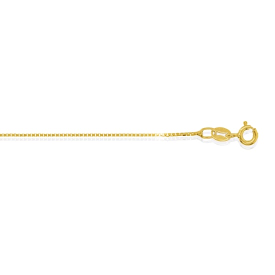Sterling Silver Gold Vermeil Basic Chain Box 02 0.8mm (BOX15-G)
