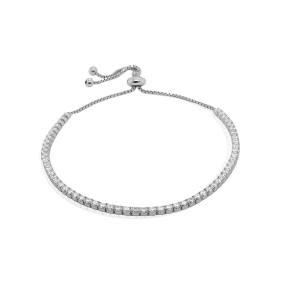 Sterling Silver 2.5mm CZ Adjustable Bracelet - Pack of 5 (BR-1470)