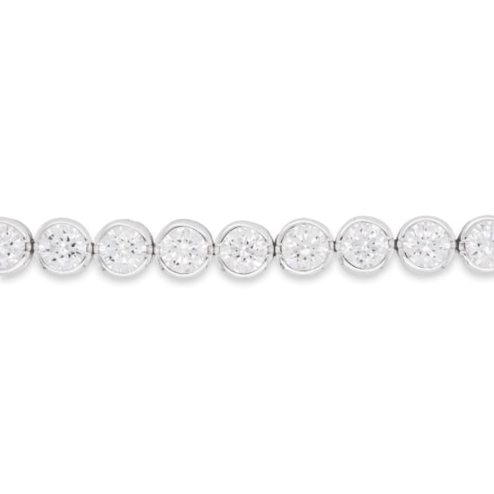 Sterling Silver Rhodium Plated CZ Tennis Bracelet 4mm (BR-CZ-102-4)