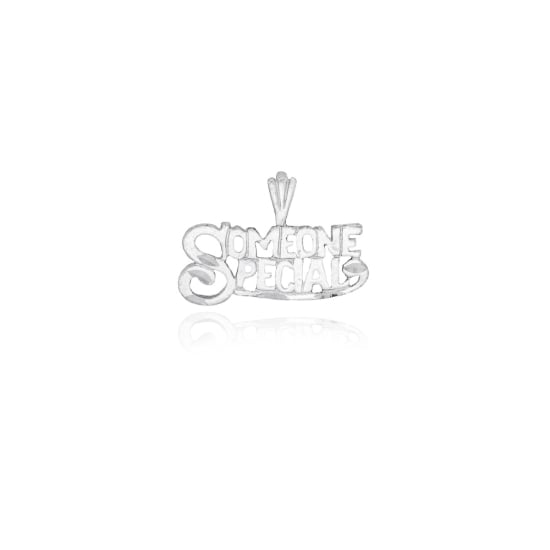 Sterling Silver Diamond Cut Talking Charm Someone Special (C3118)