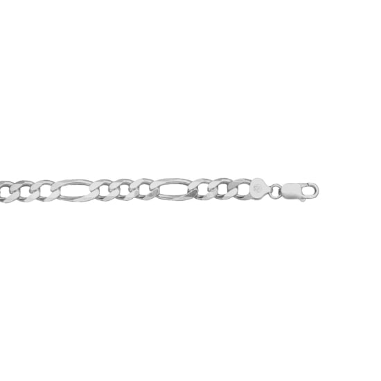 Sterling Silver Basic Chain Figaro 09 (FIG250) 9.8mm