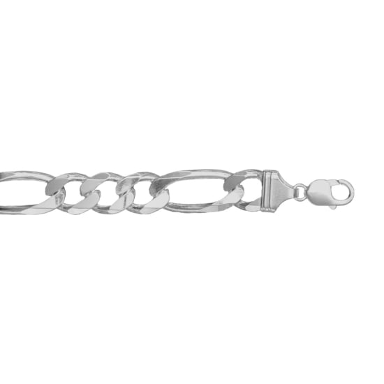 Sterling Silver Basic Chain Figaro 12 (FIG400) 15.5mm