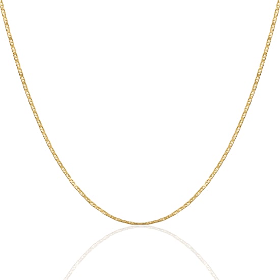 10K Yellow Gold Flat Marina Chain 1.5mm (FM-040-10)