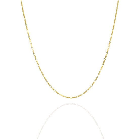 10K Yellow Gold Fancy Rolo Chain 1.3mm (FROLO-030-10)
