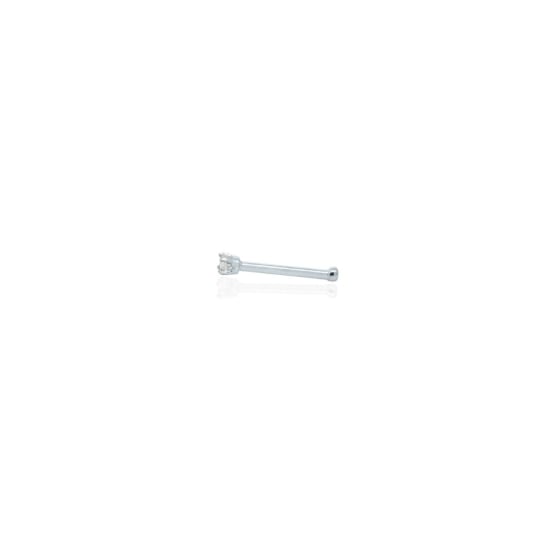 14K White Gold Diamond Nosepin 1pt (WG-NS-S1)