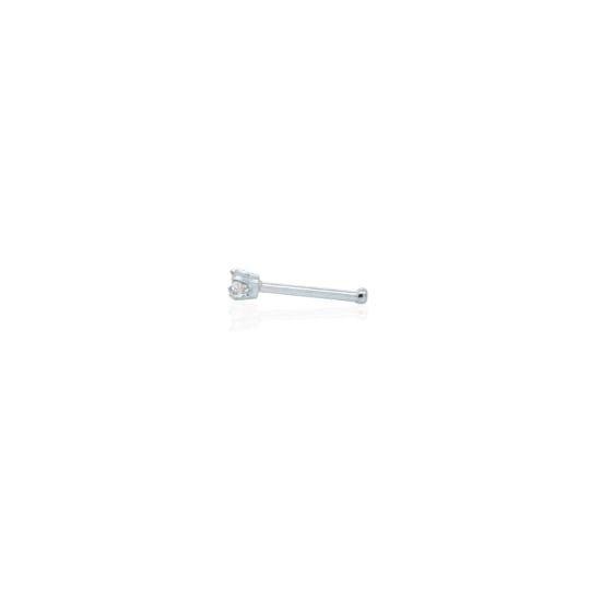 14K White Gold Diamond Nosepin 2.25pt (WG-NS-S2)
