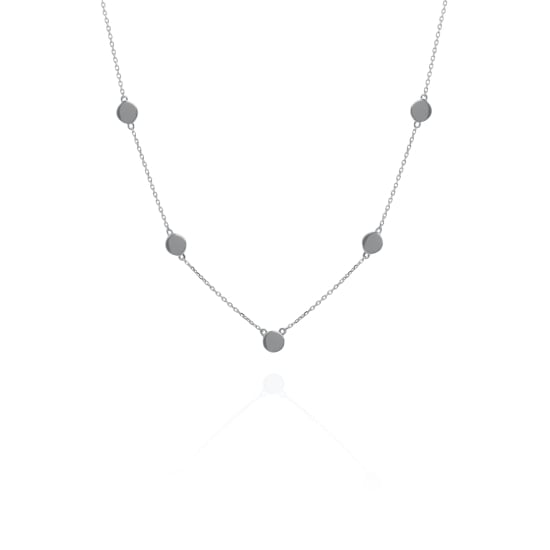 10k Gold Plain Polka Dot Necklace (GC-10-1154)