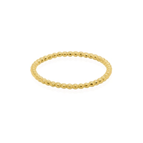 10K Yellow Gold Plain Minimalist Bubble Ring (GR-10-1074)