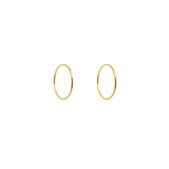 10K Gold Sleeper Earrings 14mm (GSLP-14)
