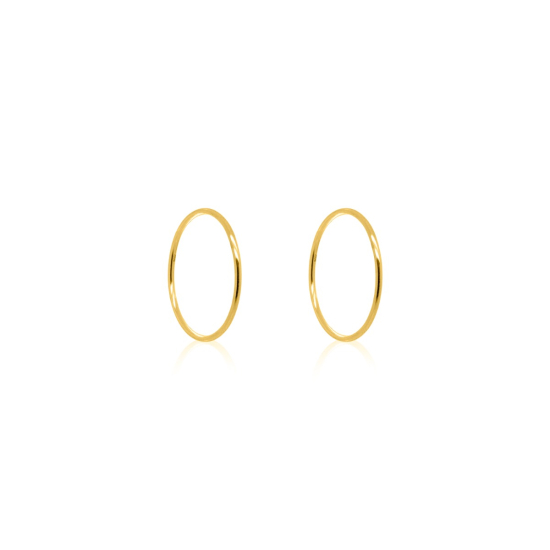 10K Gold Sleeper Earrings 16mm (GSLP-16)