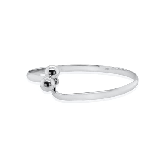 Sterling Silver Plain Bangle (IB-1019)