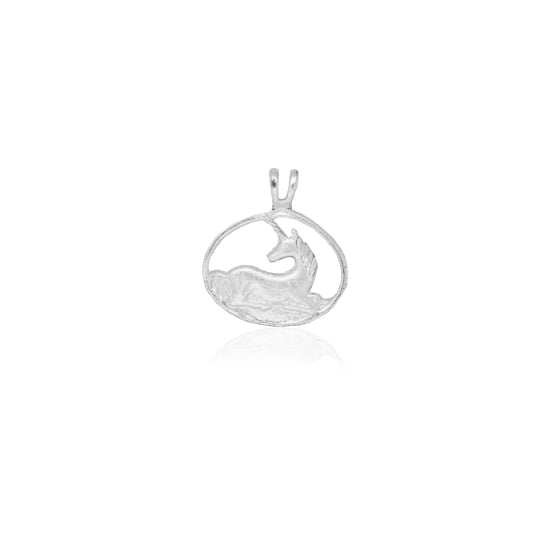 Sterling Silver Diamond Cut Charm Unicorn (JB106)