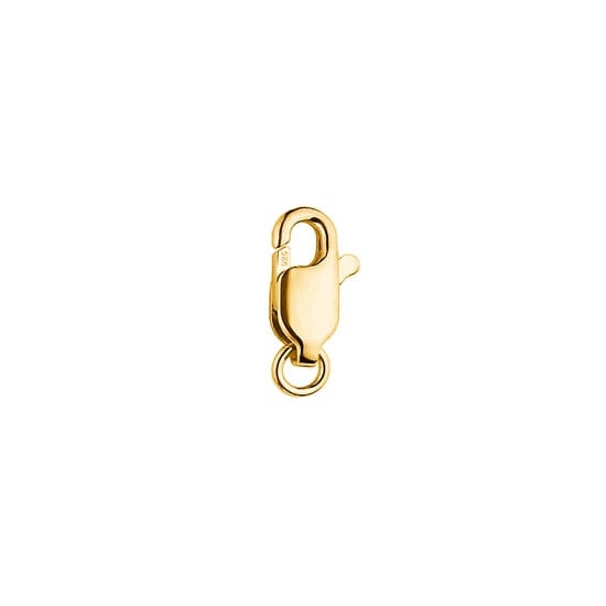 Sterling Silver Gold Vermeil Finding Clasp Lobster (LC-2-G)