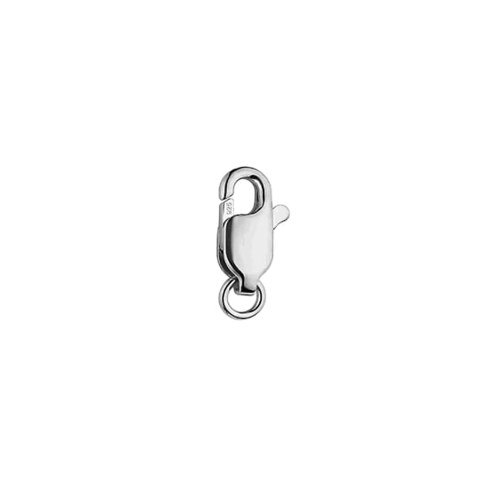 Sterling Silver Rhodium Plated Finding Clasp Lobster  (LC-2-RH)