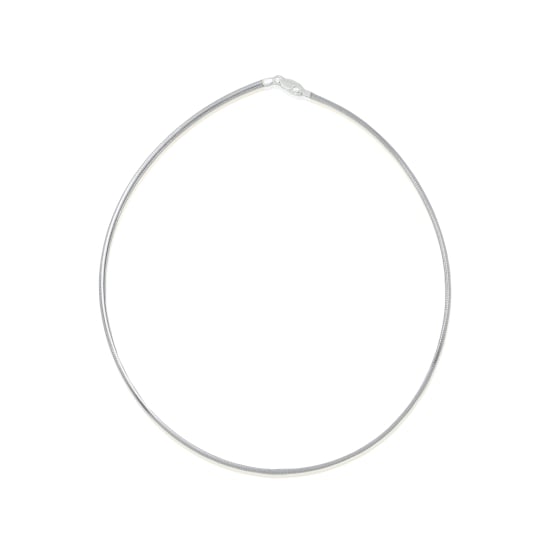 Sterling Siver Fancy Chain Omega Two-tone 0'2 (OMEGA-TT-2) 2.0mm