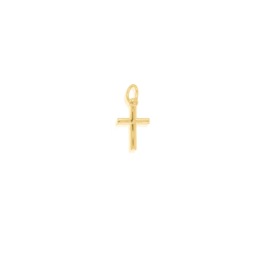 Sterling Silver Gold Vermeil Dainty Cross Pendant(P-1516)