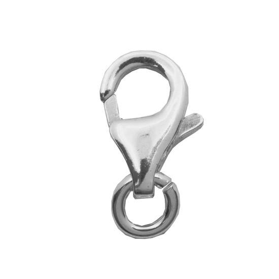 Silver Finding Clasp Plated Pear Lobster (PC-2-RH)
