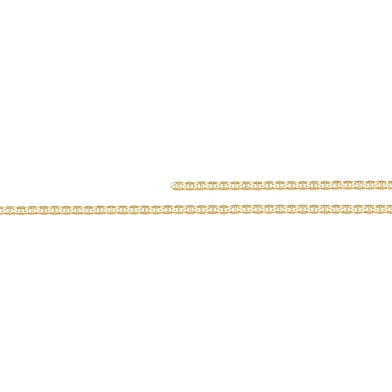 10K Yellow Gold Flat Marina Chain By Inch 1.5mm (PERM-FM-040-10)