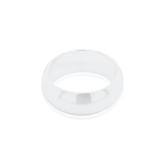 Sterling Silver Rounded Band Ring 8mm (R-1140-8)
