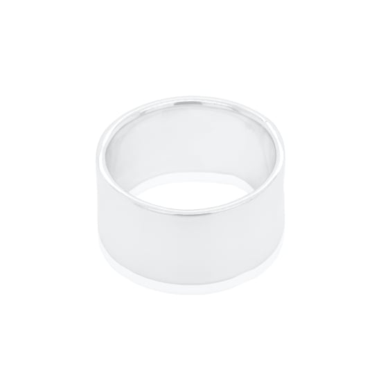 Sterling Silver Flat Band Ring ~10mm (R-1141-10)