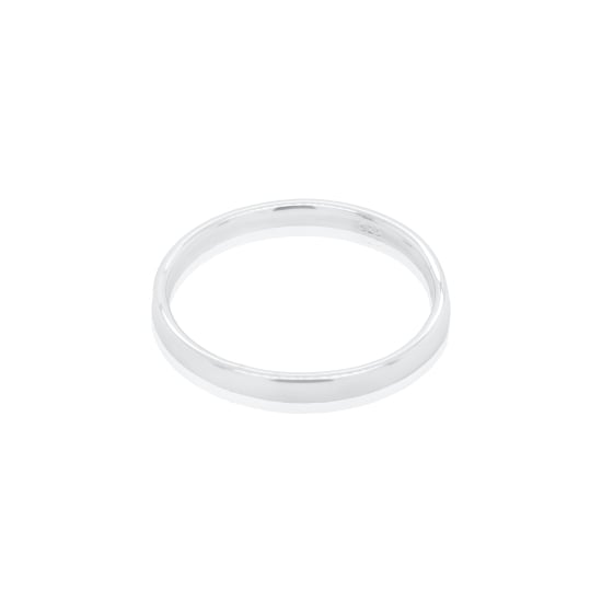 Sterling Silver Flat Band Ring 2mm (R-1141-2)