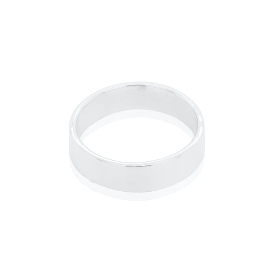 Sterling Silver Flat Band Ring 5mm (R-1141-5)
