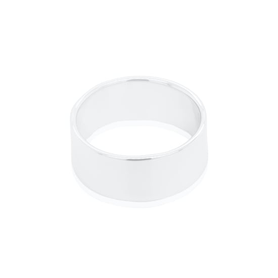 Sterling Silver Flat Band Ring 8mm (R-1141-8)