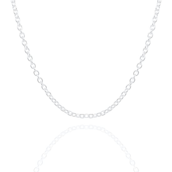 Sterling Silver Basic Chain Rolo 04 Oval (ROLO-OV80) 3.2mm