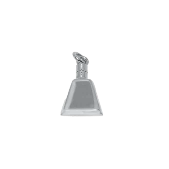 Sterling Silver Plain Cowbell Trinket Pendant (TRK-1018)