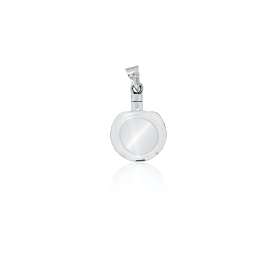 Sterling Silver Plain Round Trinket Pendant (TRK-1019)