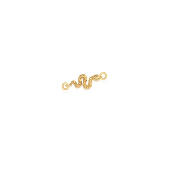 10K Yellow Gold Snake Permanent Jewellery Charm (PERM-C-0012)