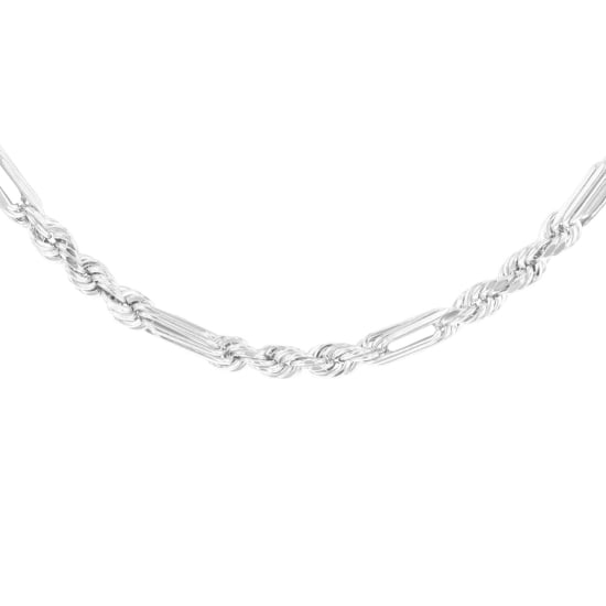 Sterling Silver Figaro Rope Chain 5.5mm (FROPE150)