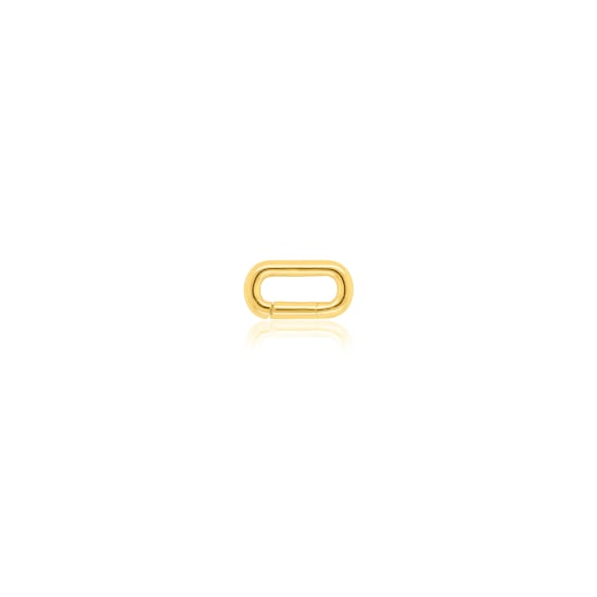 Sterling Silver Gold Vermeil Oval Enhancer (ENC-0005)