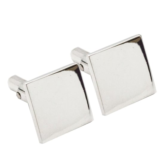 Silver Square Men's Cuff Links(CL-114)